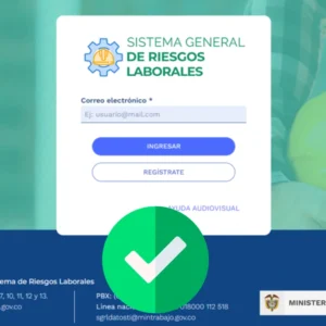 ya esta disponible la pagina del SGRL para el reporte del SGSST 