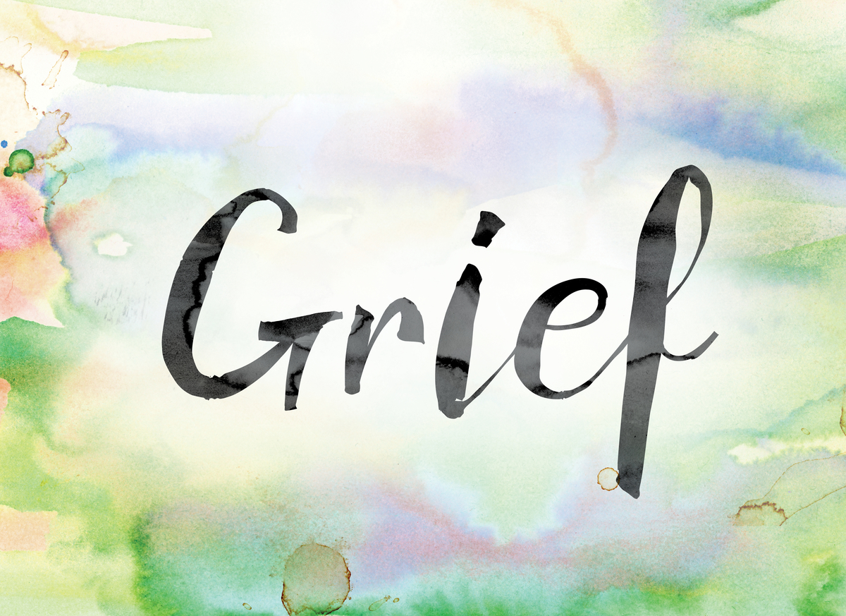 Grief Colorful Watercolor And Ink Word Art Parenting Pathway