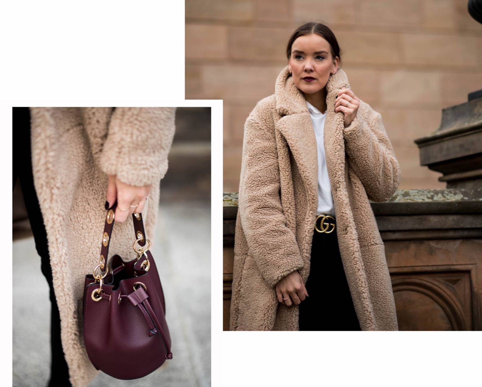 TEDDY COAT & SNAKESKIN BOOTS - Style Appetite