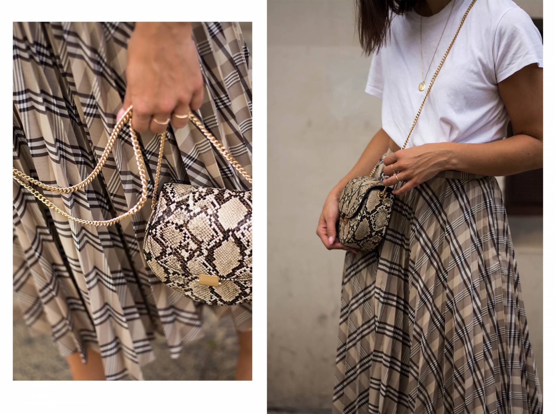 style-appetite-karo-plissee-rock-snake-print-bag