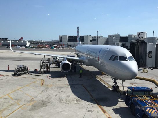 American Airlines Airbus A321 T First Class - 2019 - LAX to JFK - The ...