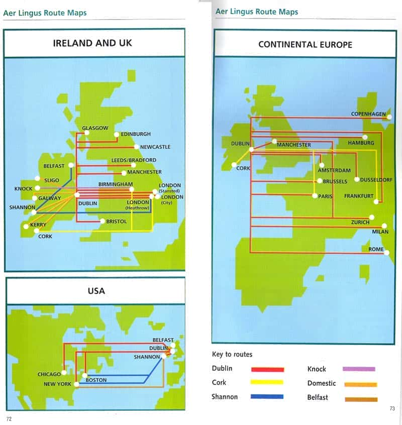 aer lingus dynamic route maps