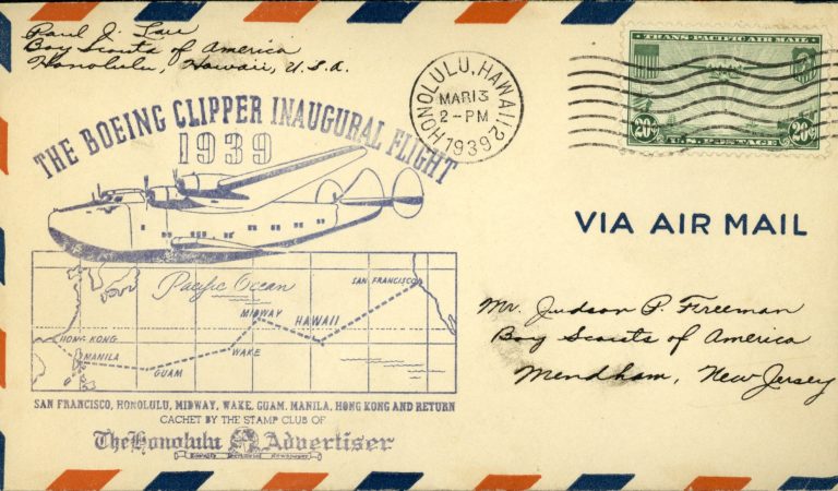 Boeing Clipper Inaugural Flight Mar 1939 from La Jetée Press
