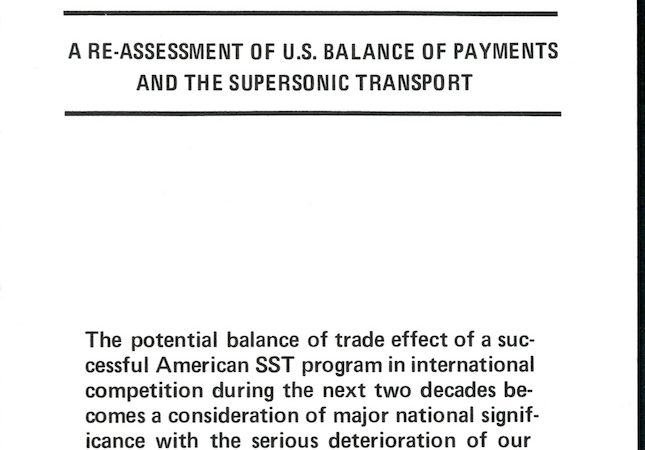 Boeing SST Division and Congress Position Paper May 1970 from La Jetée Press