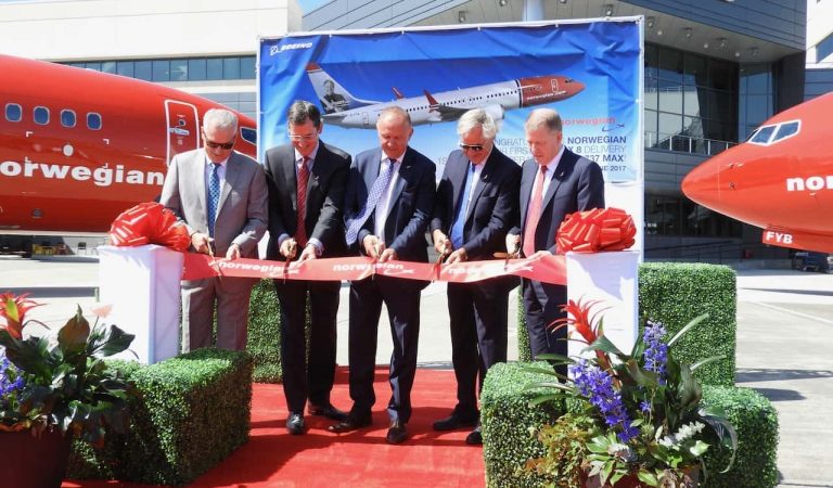 Norwegian First Boeing 737 MAX Delivery Flight Seattle to Oslo – June 2017