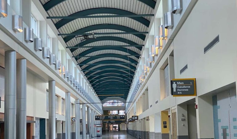 New Orleans Louis Armstrong Airport – MSY – Louisiana – USA – Abandoned terminal – March 2021