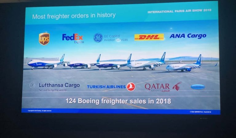Boeing 777X and 787 Briefing at Paris Air Show 2019