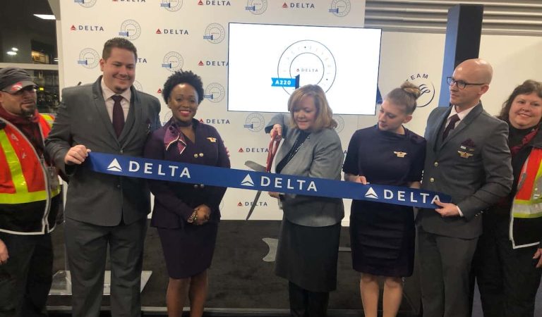 Delta Airbus A220 Inaugural Flight LGA-DFW February 7, 2019