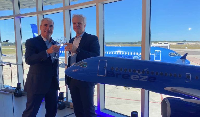 Breeze Airways Airbus A220-300 Unveiling – Mobile, Alabama – October 2021