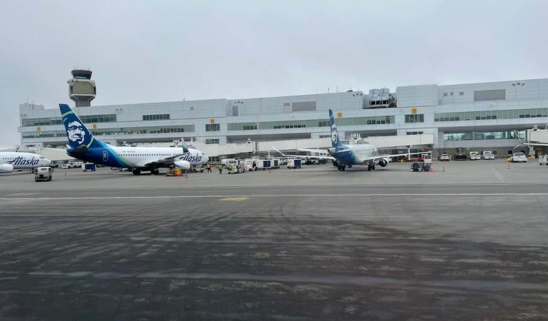 Anchorage Ted Stevens International Airport – ANC – Alaska – USA – March 2022