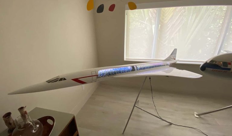 British Airways Concorde Cutaway Display Model (Before And After Restoration) Owned by Chris Sloan