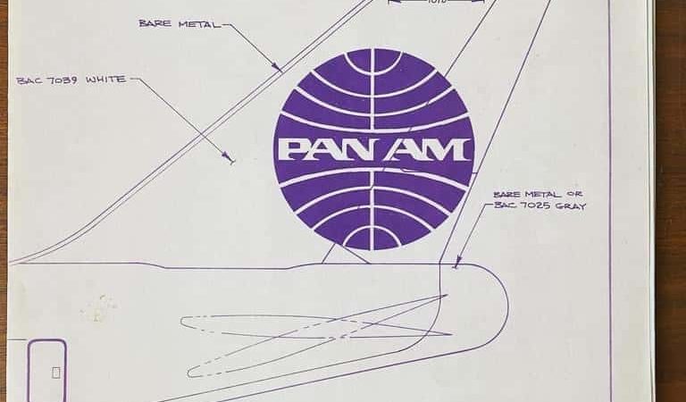 Pan Am Aircraft Exterior Painting Blueprints