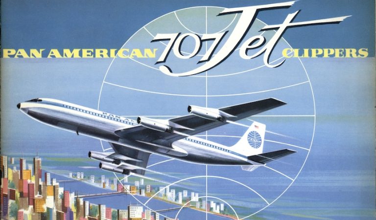 Pan Am Clippers Boeing 707 Jet Brochure 1960 Pan Am Clippers Boeing 707 Jet Brochure 1960