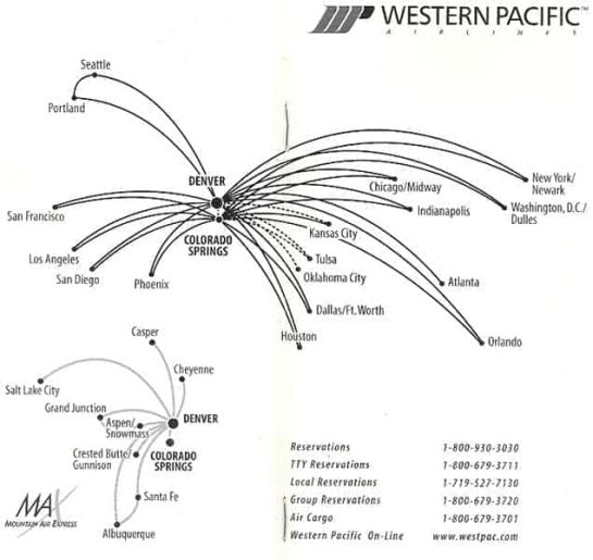 Western Pacific Timetables and Route Maps The Airchive 2.0
