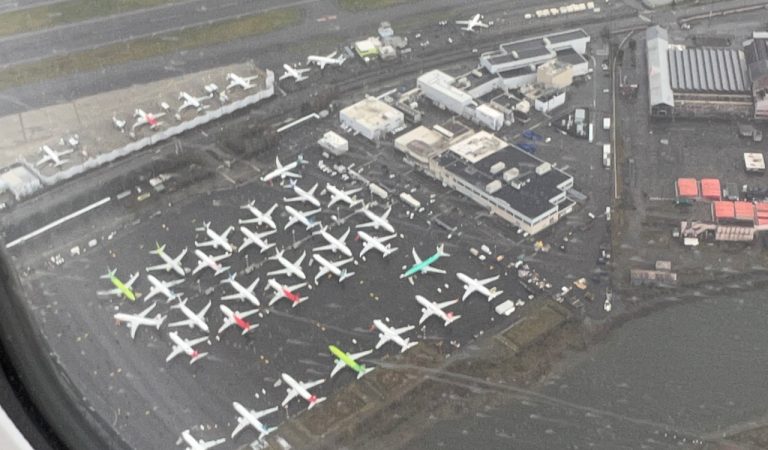 Seattle Boeing Field Aerials – BFI – Washington – USA – March 2022