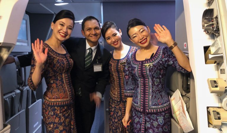 Singapore Airlines Aircraft Interiors  – Airbus A350ULR EWR-SIN Inaugural – 2018