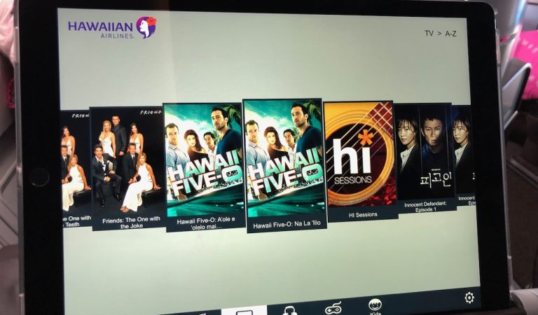 Hawaiian Airlines Airbus A330 iPad IFE