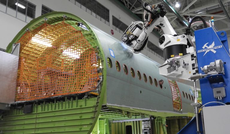 Boeing Final Assembly Line 777 787 747 Composite Wing Center and Press Briefing – Everett, Washington – 2017