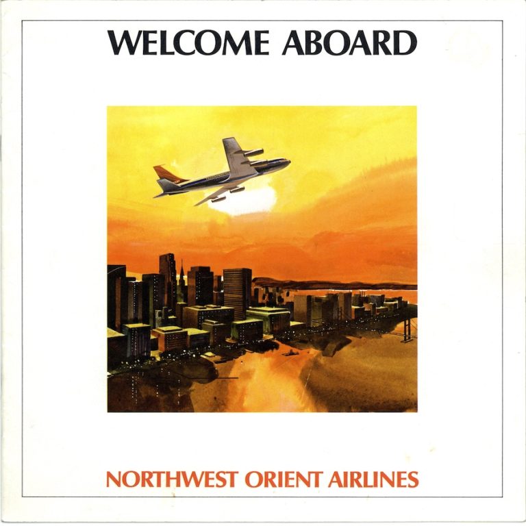 Northwest Orient航空 ビンテージ ポスターです Original Vintage Poster NORTHWEST ORIENT AIRLINES - SEE THE