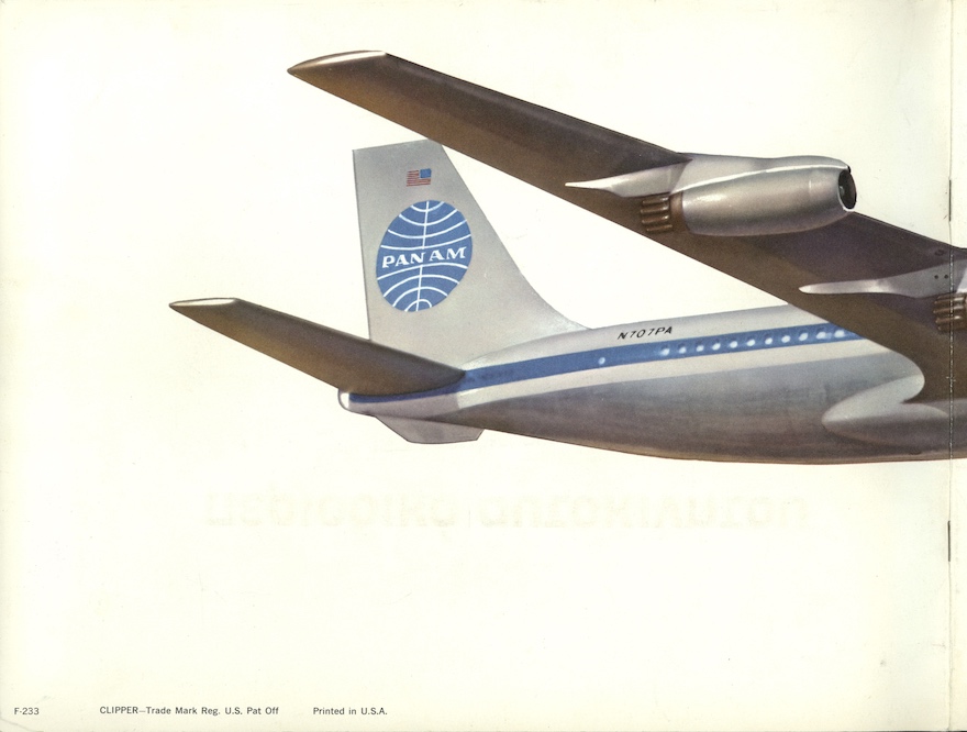Pan Am Jet Clippers Discover a New Horizon Aboard Brochure