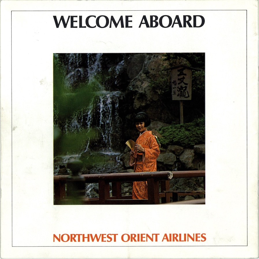 Northwest Orient Airlines Welcome Aboard Brochure 1968 from