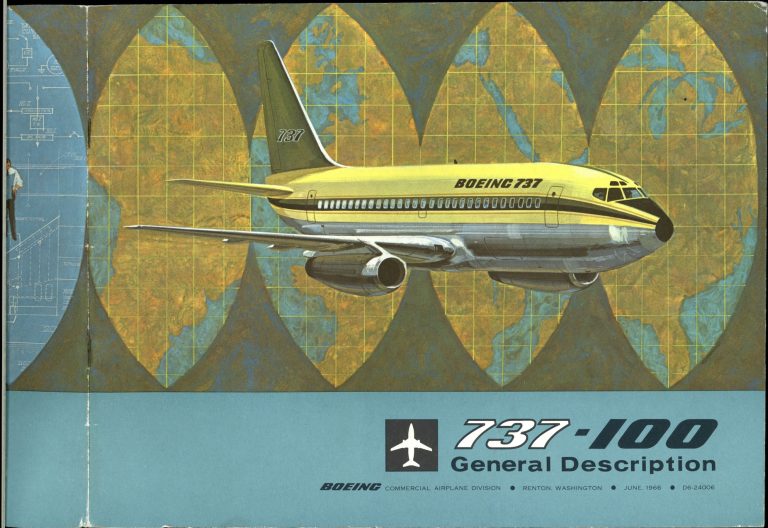 Boeing 737-100 General Description Brochure June 1966﻿ from