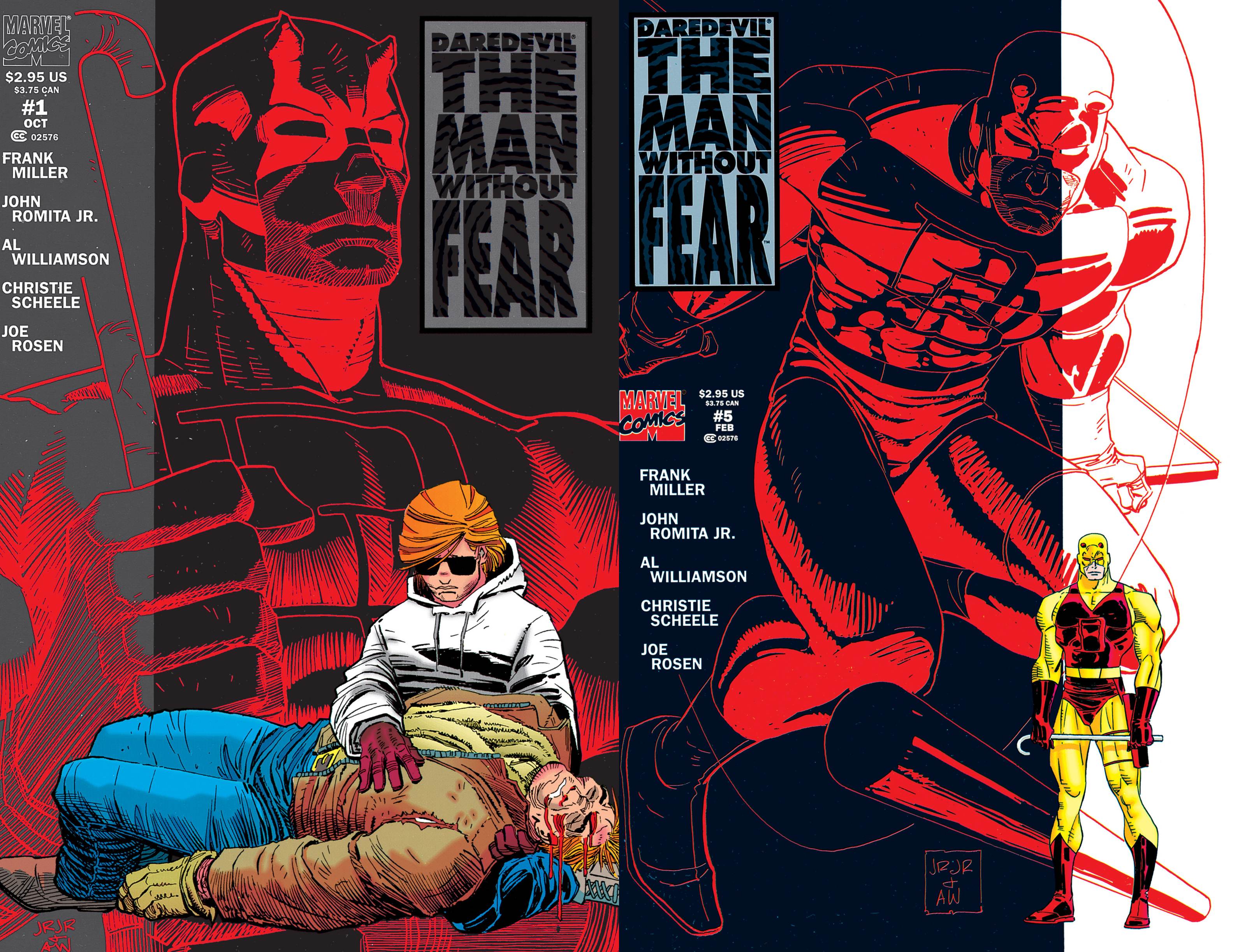 Daredevil - The Man Without Fear #1-5 (1993-1994), Marvel Comics.