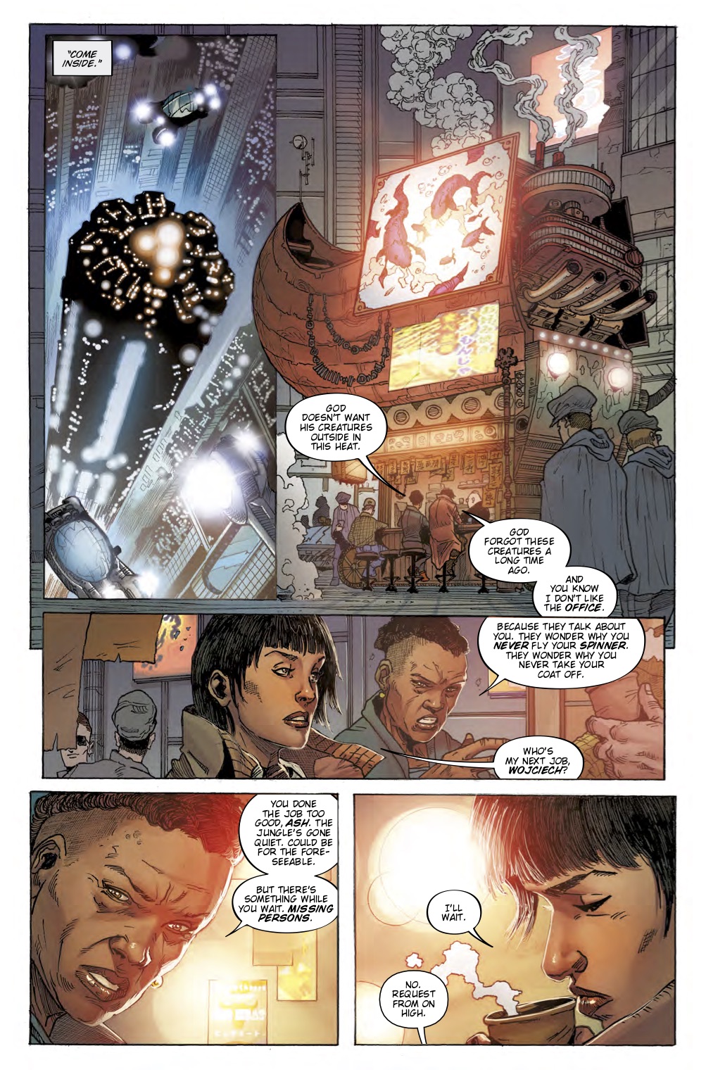 Ash talks to her boss Wojciech In Blade Runner 2019 #1.