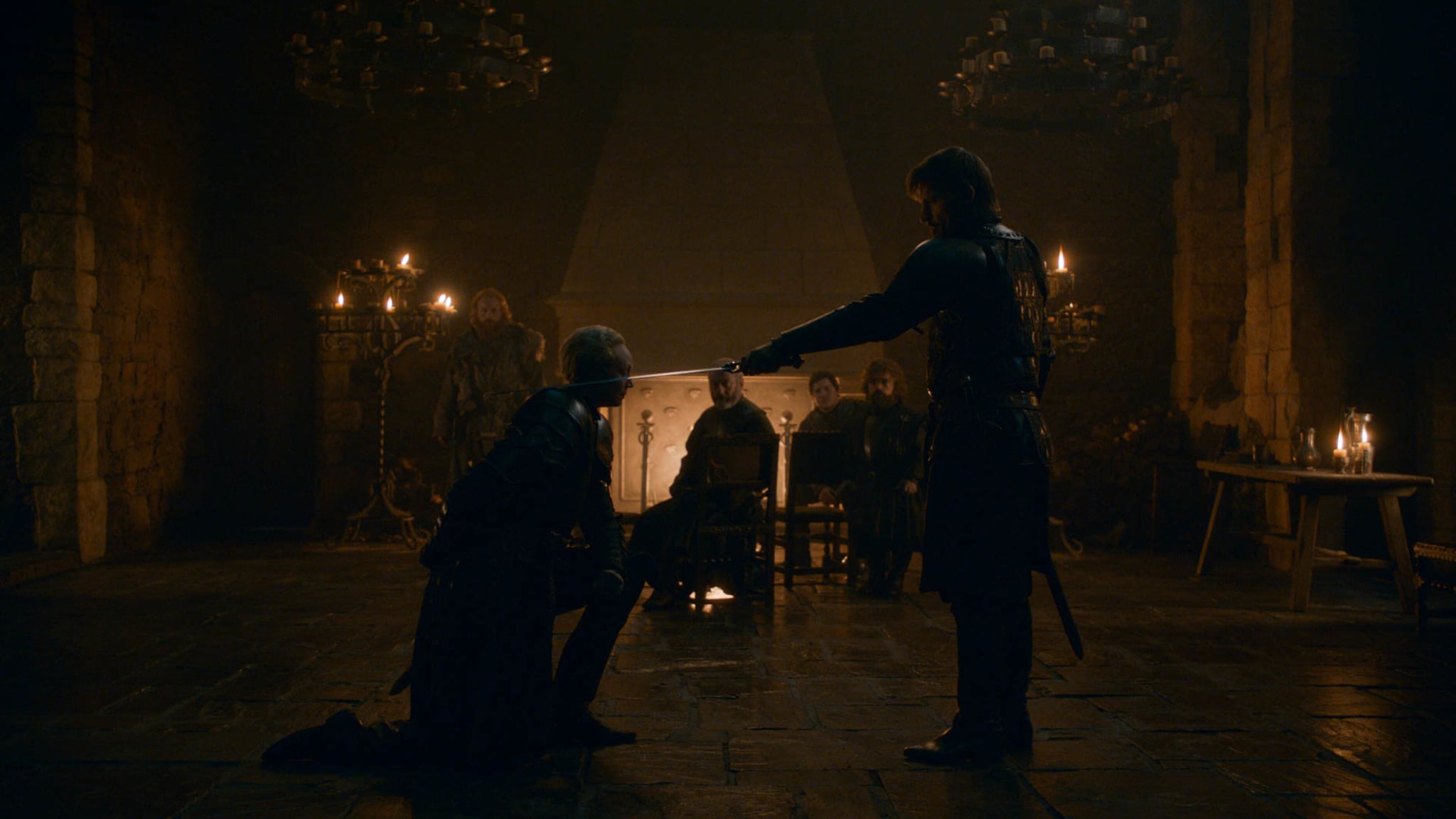 Ser Jaime Lannister makes Ser Brienne of Tarth official, finally in the best moment of Game of Thrones season 8.