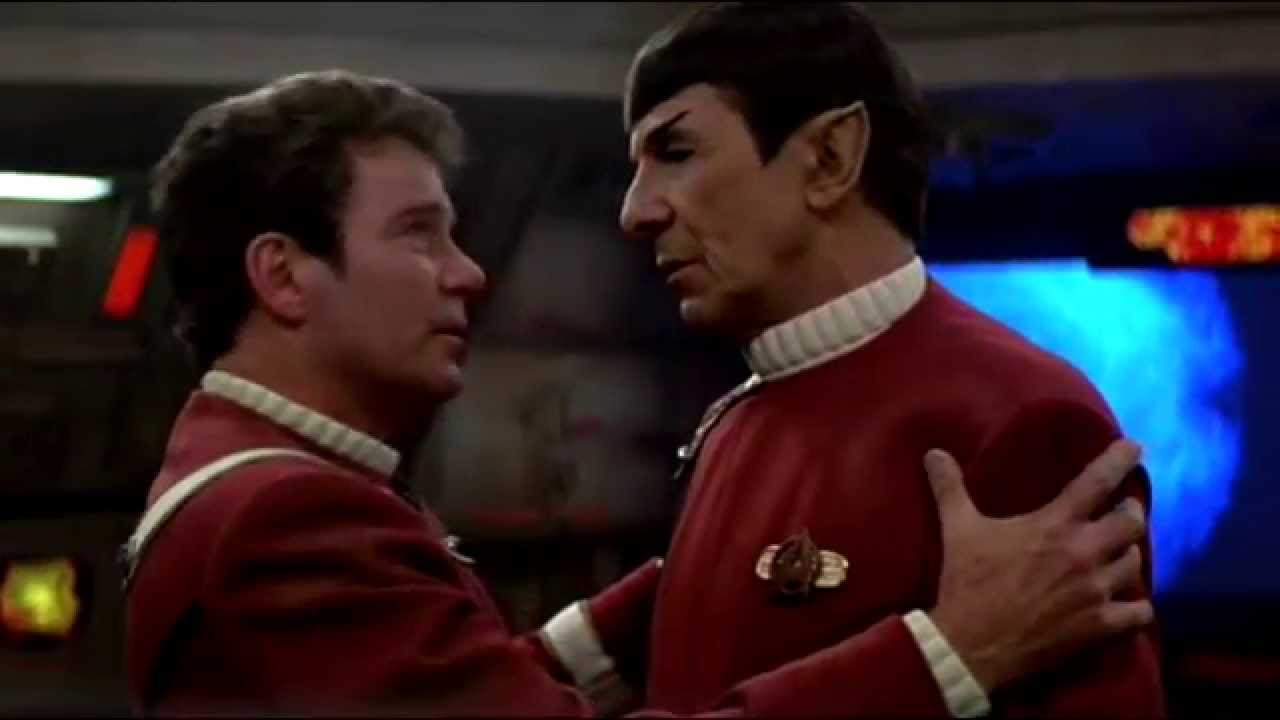 Jim Kirk almost gives Spock a hug