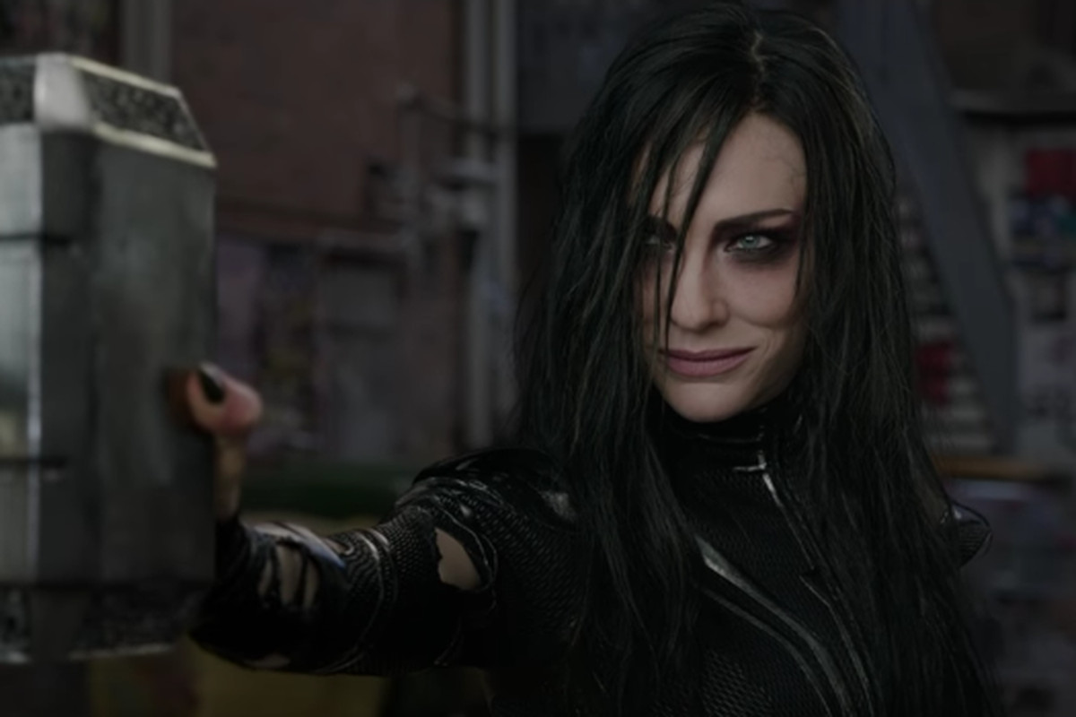 Hela, goddess of the underworld in Thor: Ragnarok.