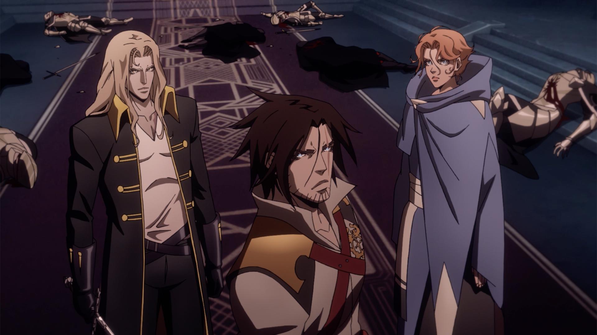 The leads of Castlevania get ready to kick some vampiric ass