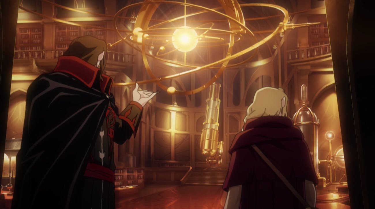 Castlevania has pretty libraries and laboratories, which is not what you would expect from a show about the supernatural