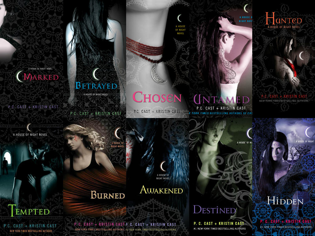 All of the books in the House of Night series