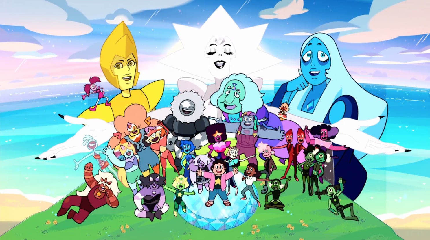 The gang of Steven Universe on Catroon Network.