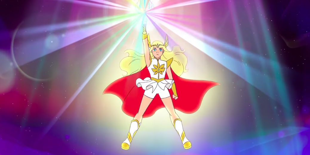 promotional image for She-Ra shows Adora in her magic girl transformation