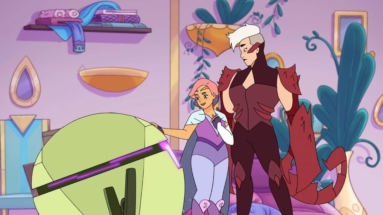 Glimmer speaks to Scorpia, in hopes of convincing her to bond with the Black Garnet.