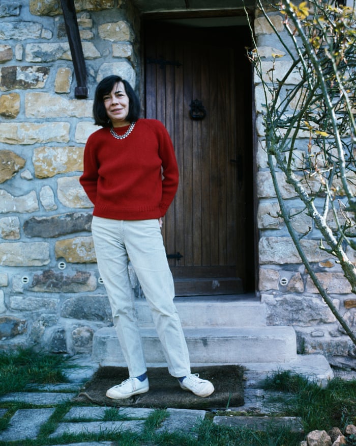 Patricia Highsmith in front of her home in 1970.