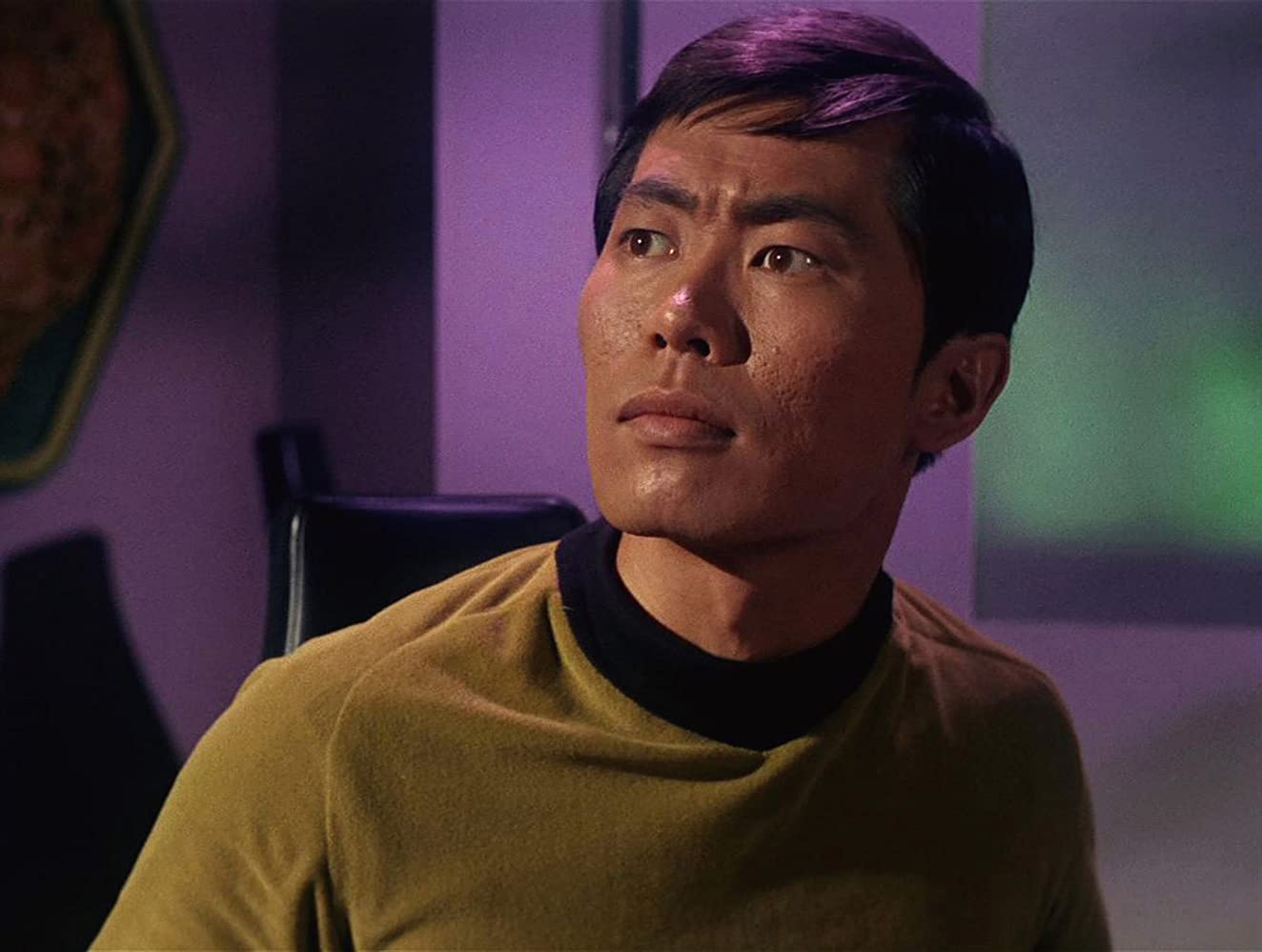 Hikaru Sulu represents Asian characters on Star Trek the original series.