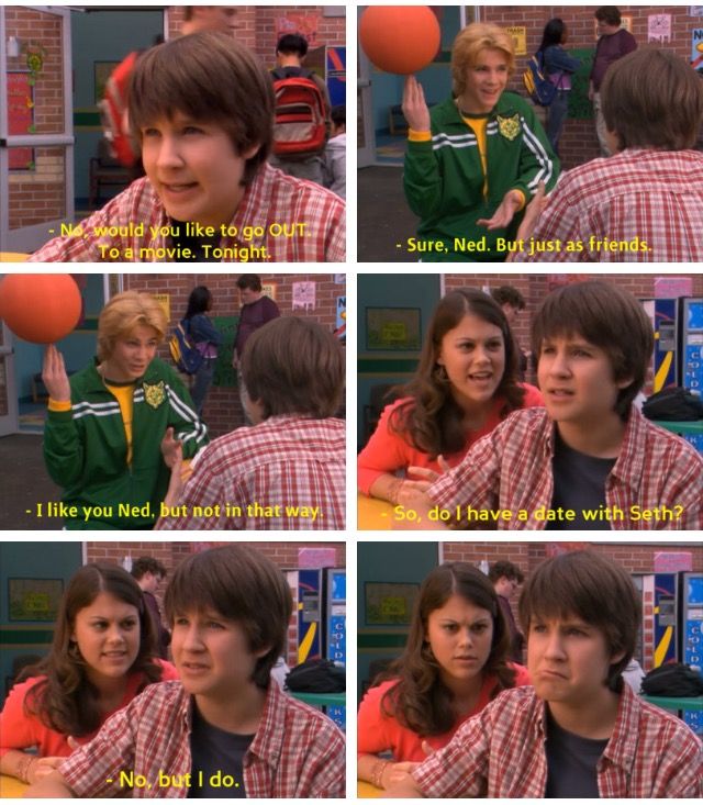 In Ned’s Declassified School Survival Guide, a misunderstanding lands Ned a date with another guy