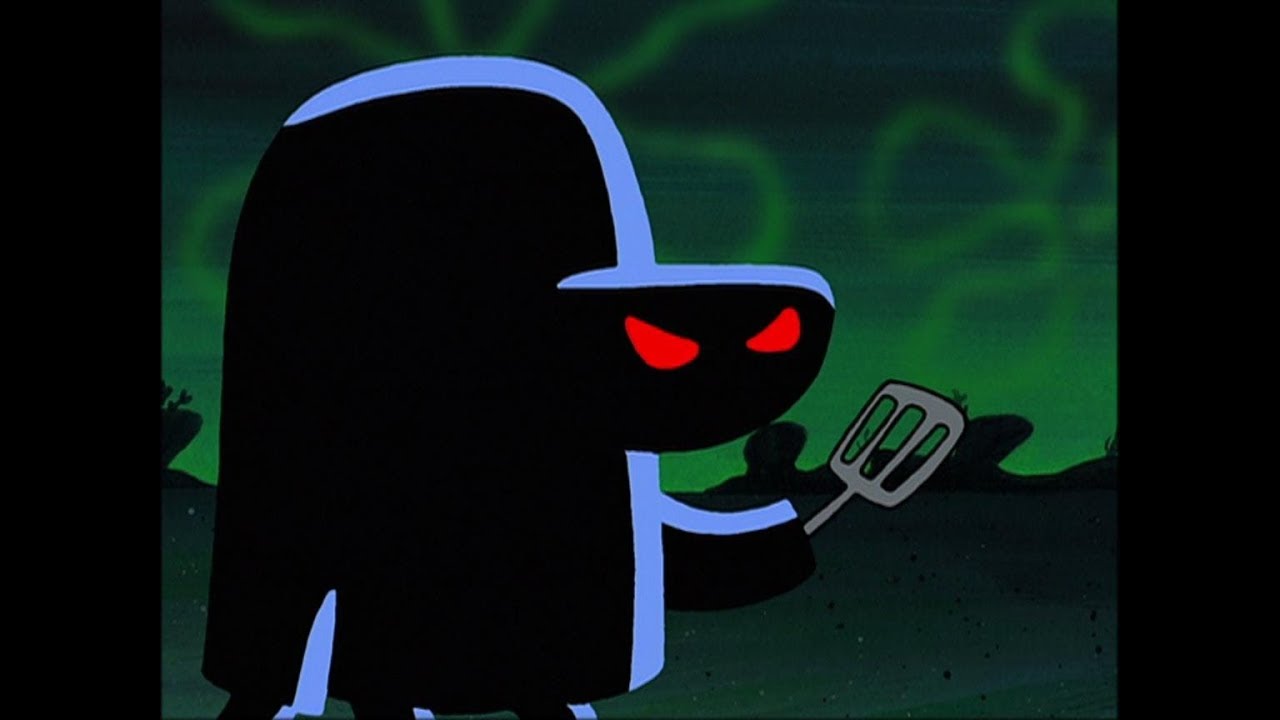 The Hash Slinging Slasher arrives at the Krusty Krab. 