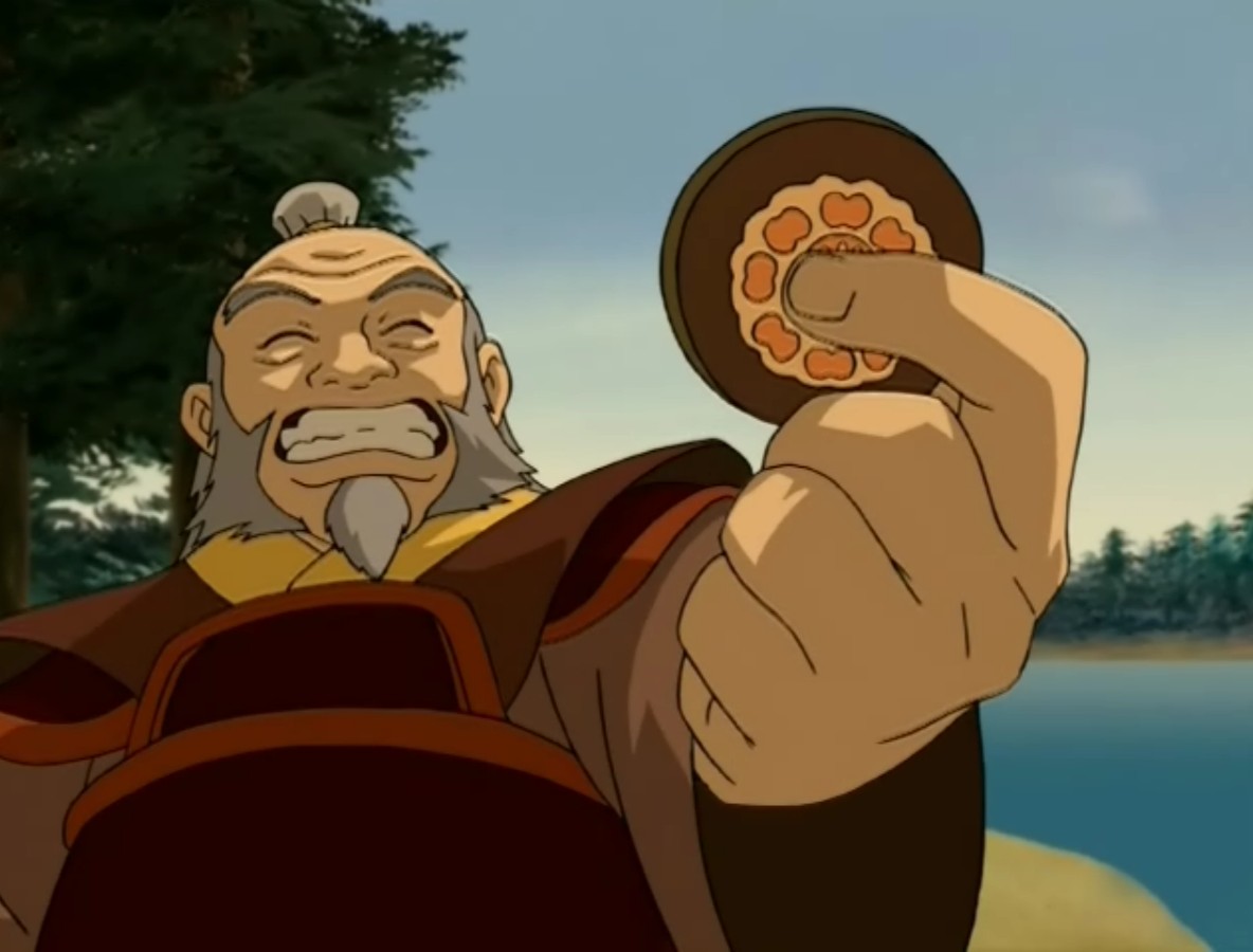 Uncle Iroh reveals the missing tile was in his sleeve the whole time.