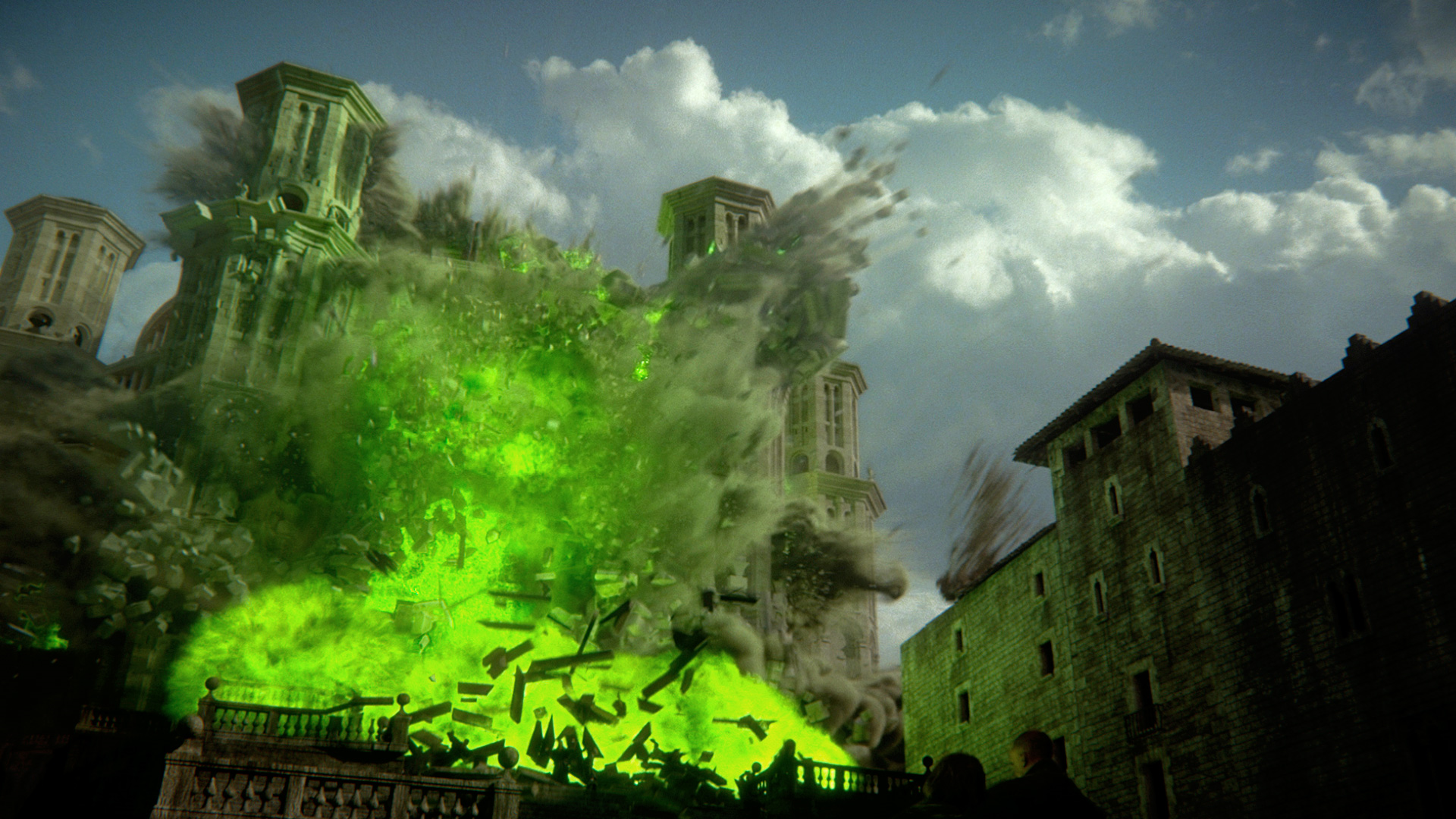 Endings: The Sept of Baelor explodes in a green blaze