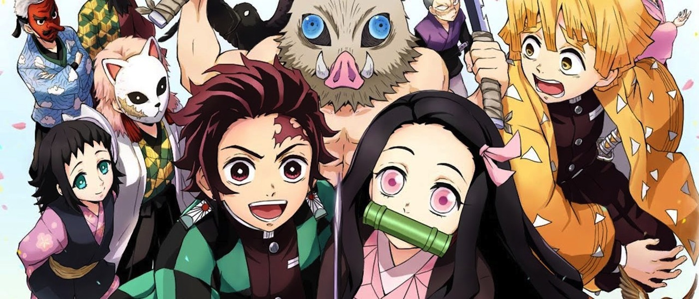 Demon Slayer's Tanjiro, Nezuko, and acquaintances they meet in their journeys.