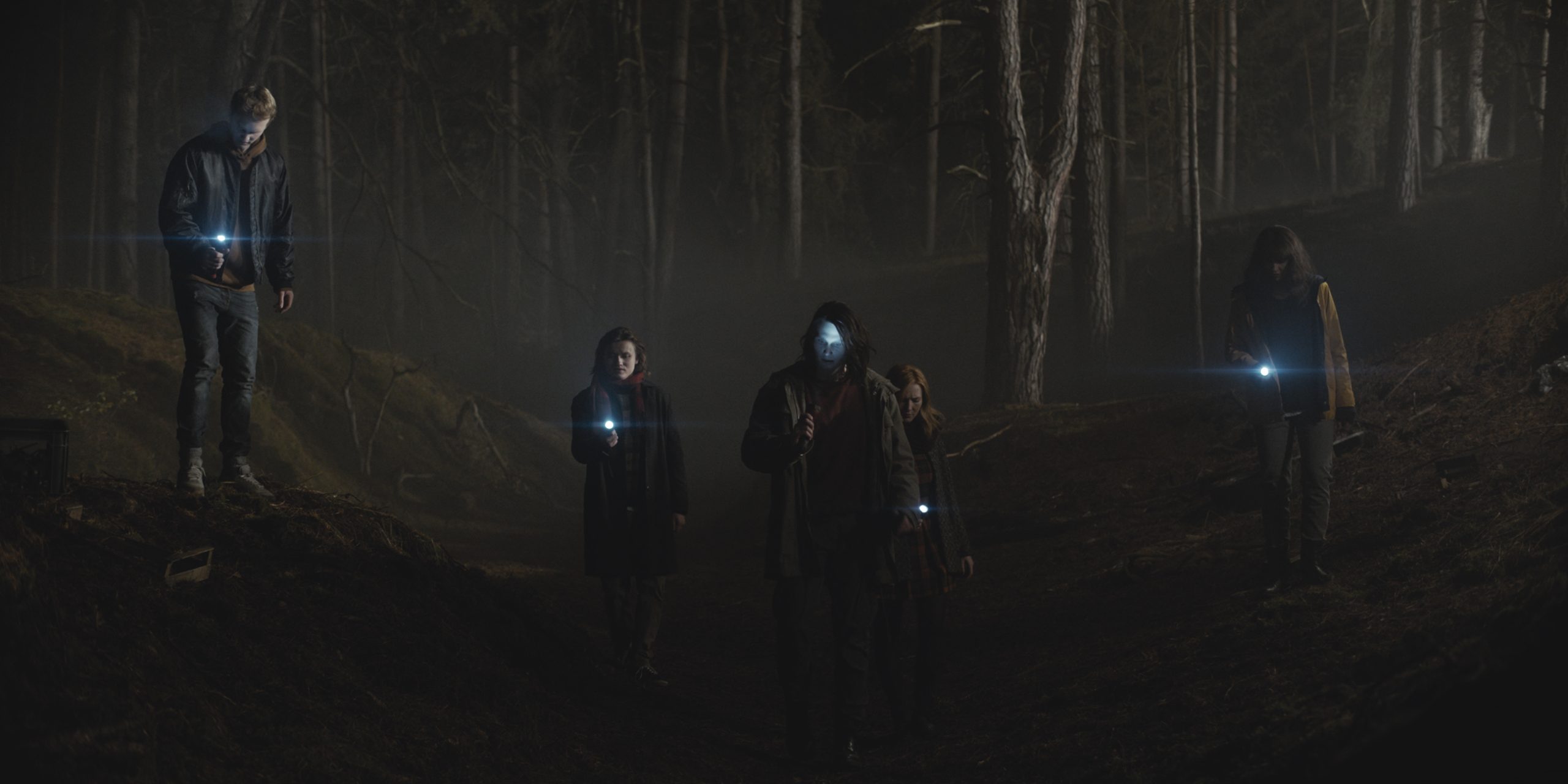 'The Group' in Netflix's Dark,in 2019, searching for the lost Mikkel.