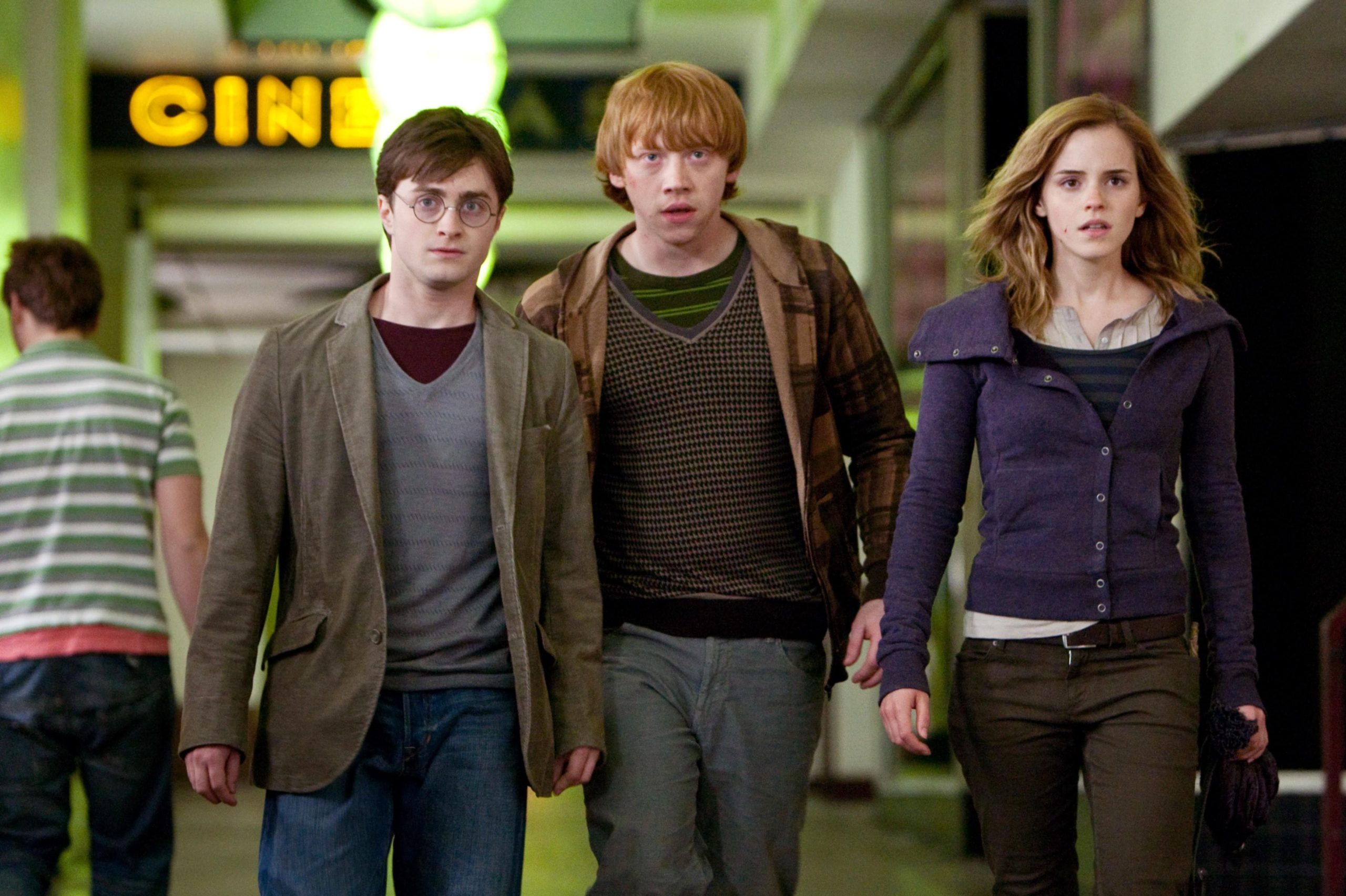 Harry Potter, Ron Weasley, and Hermione Granger