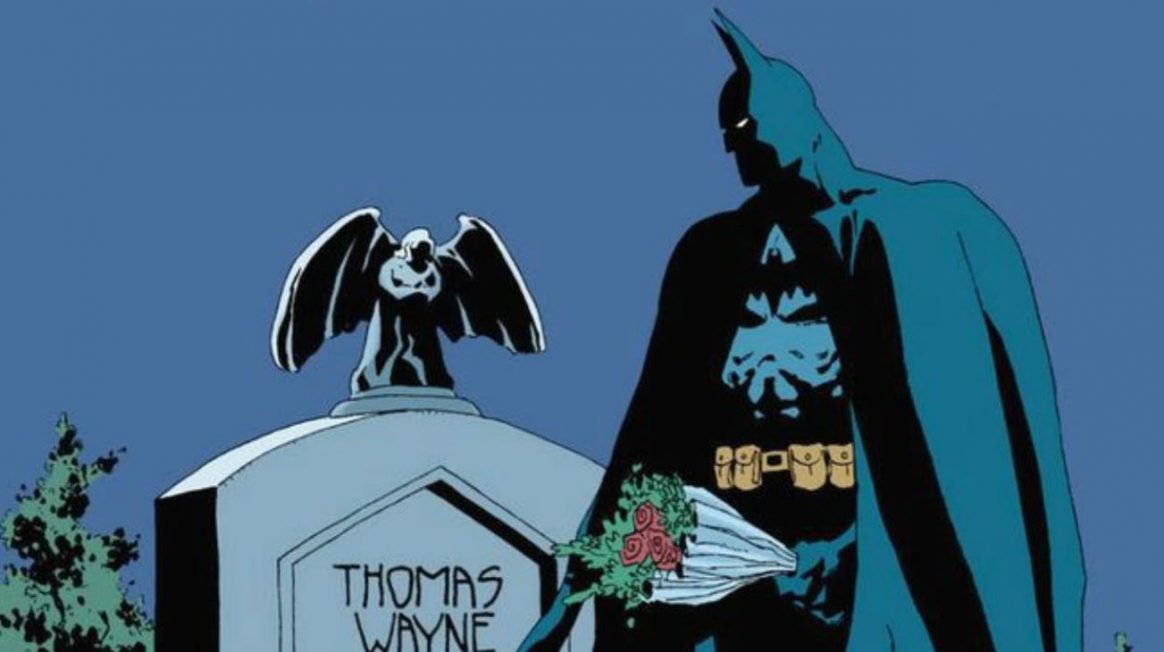 Mid-way through The Long Halloween, Batman becomes distracted by the death of his parents. 