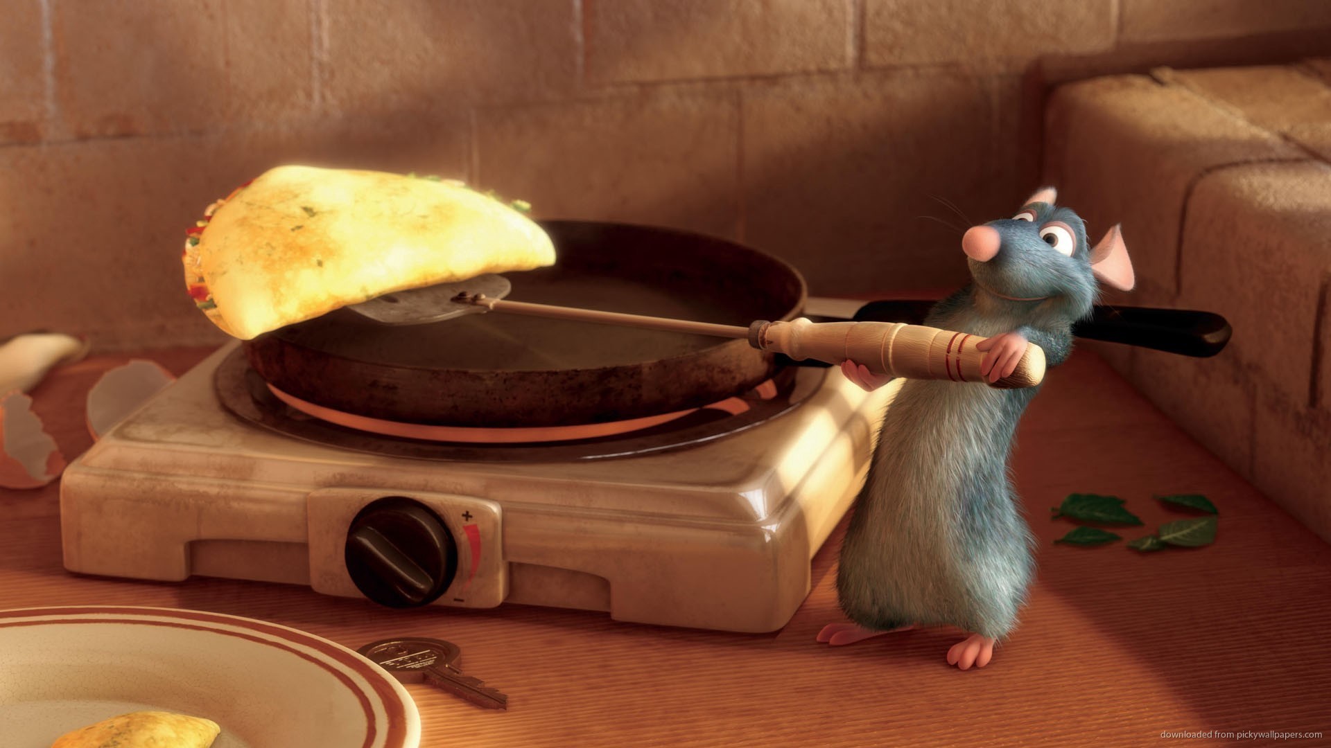 Remy creates foods for picky critics in "Ratatouille"