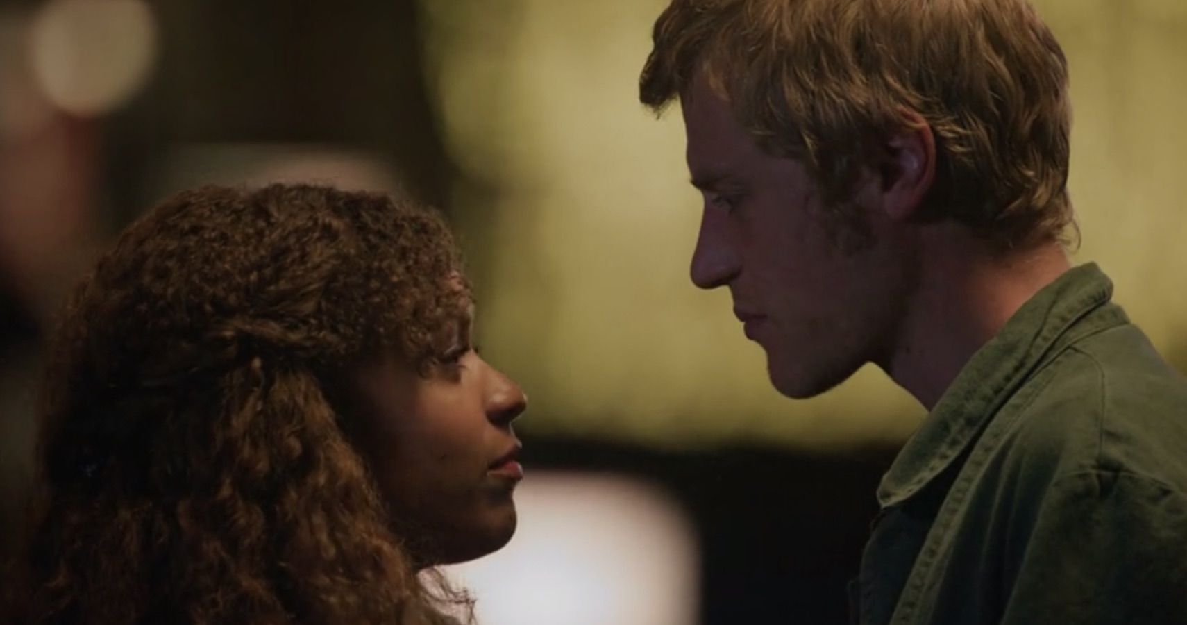 Dylan (Johnny Flynn) and Evie (Antonia Thomas) in the finale of Lovesick season three.  