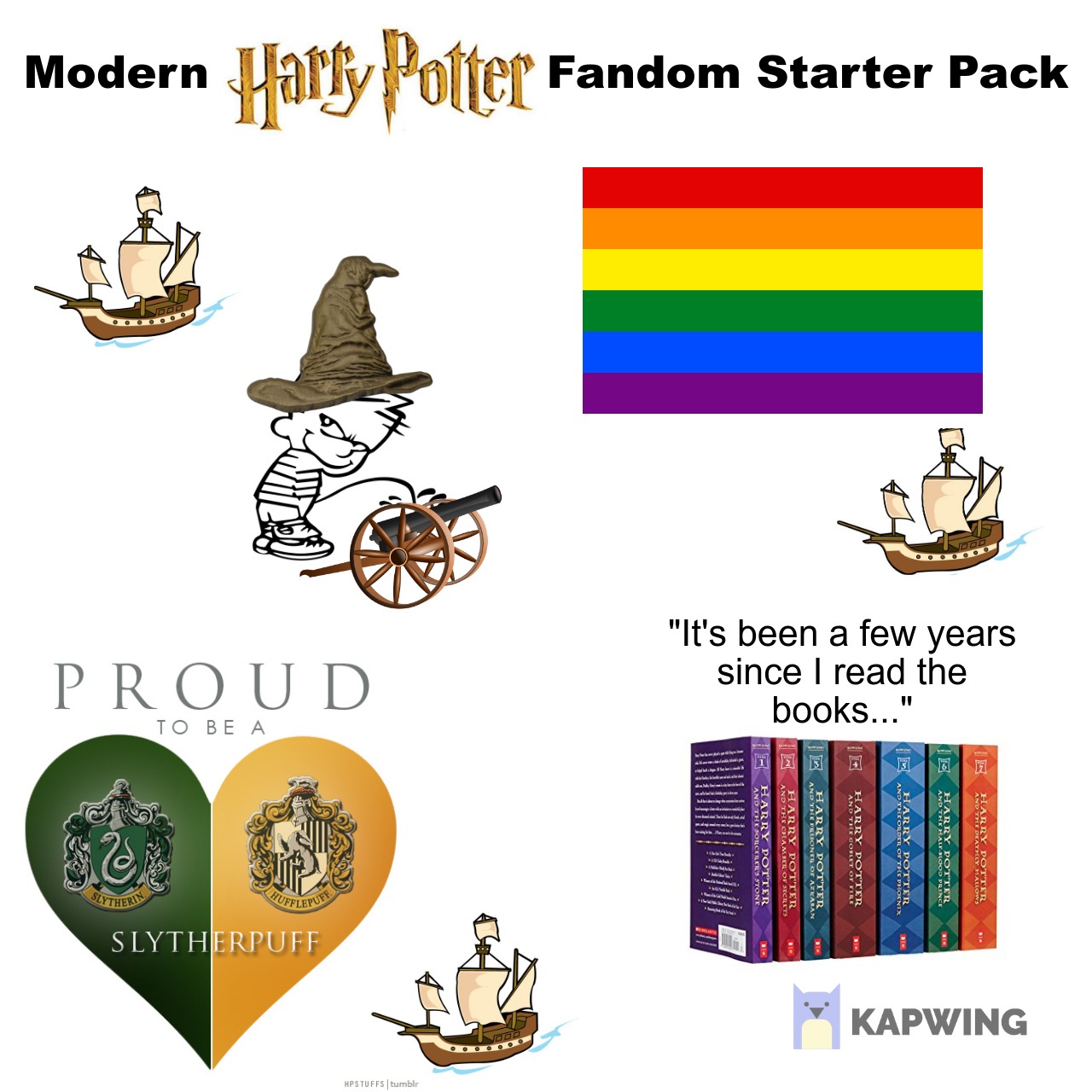 Modern Harry Potter Fandom Starterpack